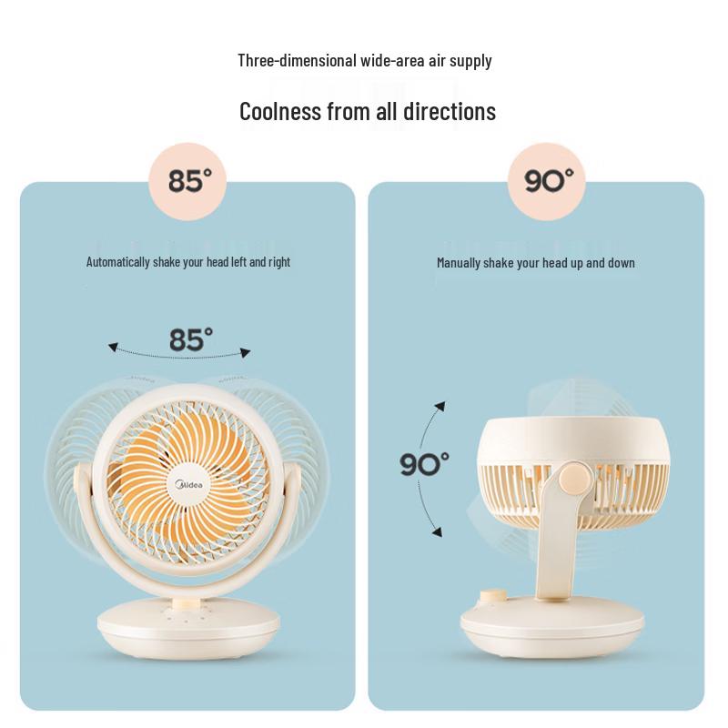 Midea Mini Quiet Desktop Air Circulation Fan CN plug (adapter included)