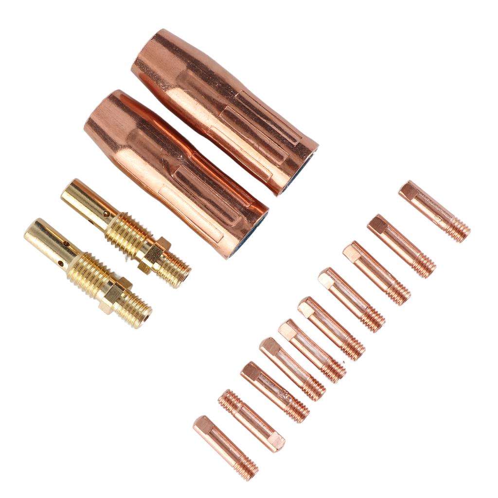 14Pcs Welding Machine Accessories Gases Nozzles 21-50 Gases Diffuser 35-50 Tips 11-35
