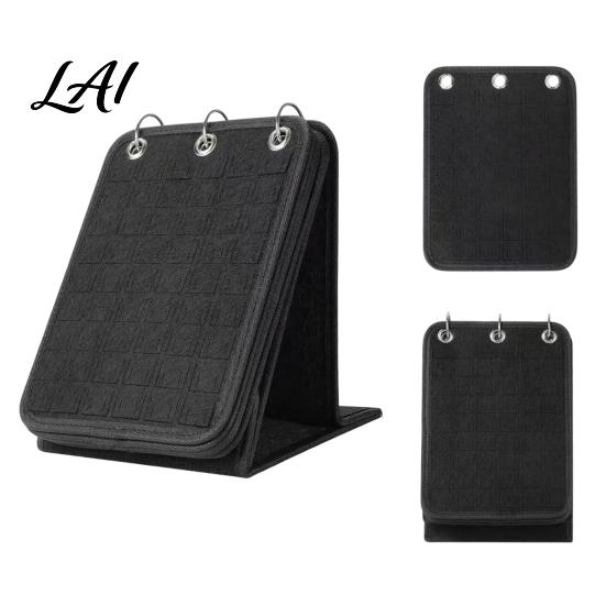 Desktop Storage for Collectors Enamel Pin Felt Display Holder Large Capacity 5 Pages Badge Collection Stand Classified Folder Wear Resistant