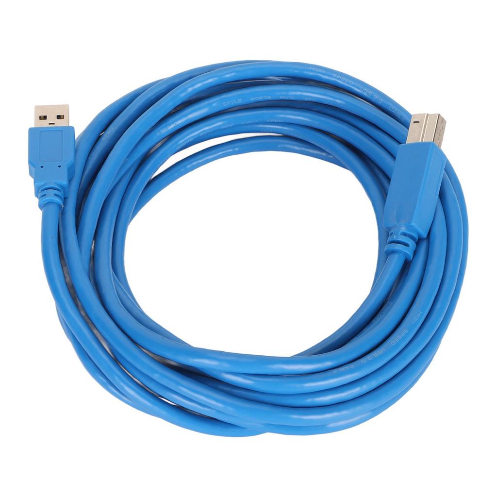 USB 3.0 Cable A To B Male To Male High Speed Square Opening Printer Accessories 5meter