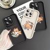 Чехол для телефона для iPhone 11 13 14 16e 12 16 Pro Max 15 Plus Мягкий чехол 15Pro 14+ 13Pro 16+ Забавный мультяшный Рабочий кот