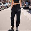 Women's Cute Print Jogger Pants High Quality Ladies Daily Casual Sporty Solid Color Trousers All Season Home Outdoor Sweatpants
