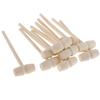10 Pcs Mini Wooden Hammer Ball Toy Pounder Replacement Wood Mallets Baby