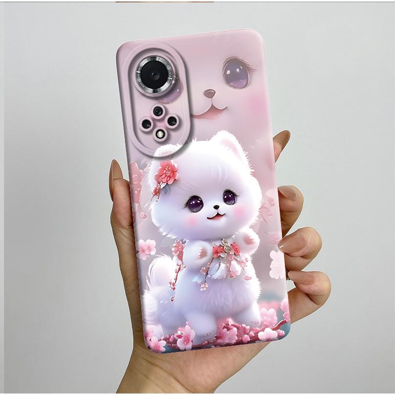For Huawei Nova 9 Case Aesthetic Butterfly Flowers Soft Silicone Shockproof Phone Cover For Honor 50 Camera Protective Casing
