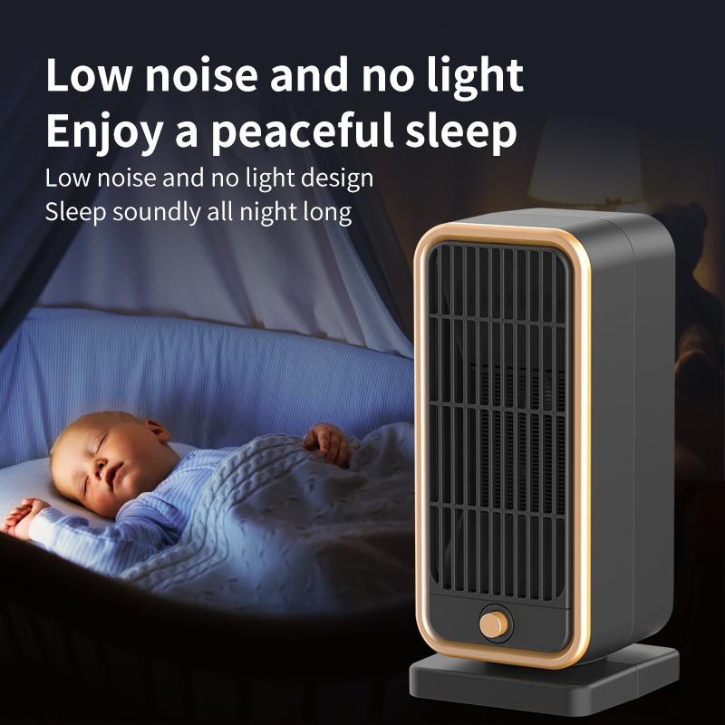 Fast Heating Small Electric Heater Portable Warmer Fan for Bedroom Office Desk Indoor Winter Use