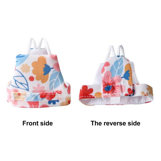 Полетный костюм для попугая с цветочным узором, шлейка для птицы, одежда для попугая с поводком для безопасных прогулок на улице, для какаду, неразлучников