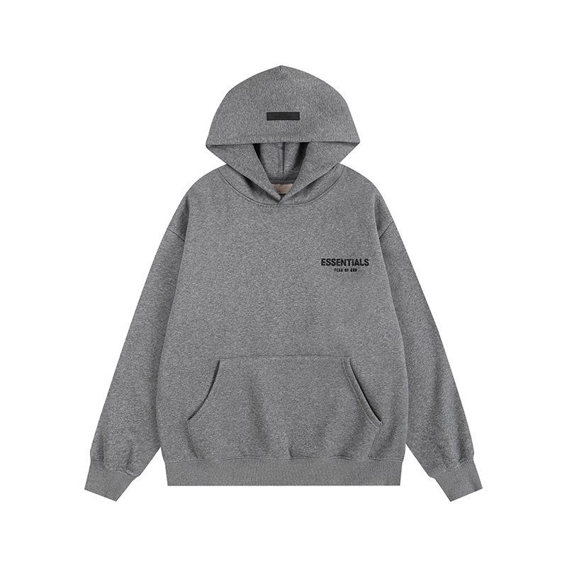 Мужская толстовка FOG с плюшевой подкладкой, двойная строчка, модный американский бренд, термотрансфер ESSENTIALS, свободный крой, парная куртка F