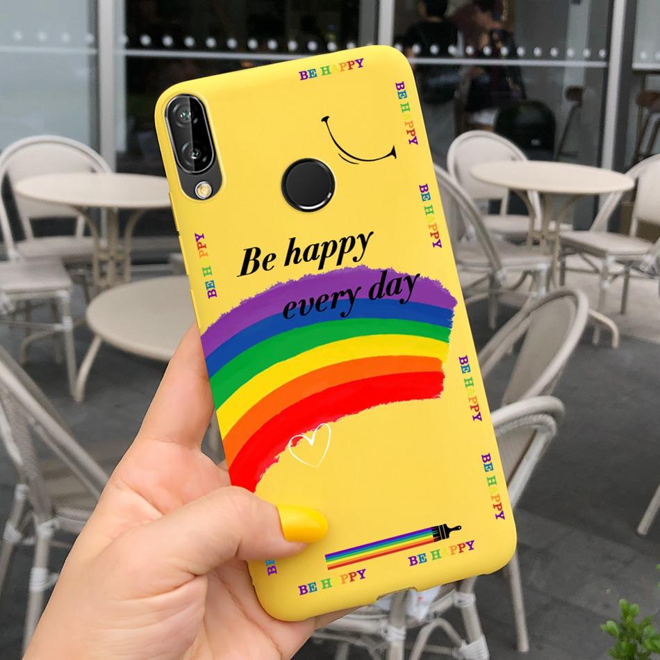 Чехол для Huawei P20 Lite Nova 3e ANE-LX1 ANE-LX2 Милый Мультяшный Конфетный Цвет Силиконовые Чехлы для Телефона Для Huawei P20lite Мягкая TPU Обложка