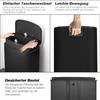Trash Can Kitchen 50 Liter Pedal Bin with Stay-Open Function, Soft-Close Lid, Pedal, Black