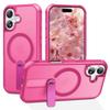 For iPhone 17 Case Compatible with MagSafe Kickstand TPU+PC Drop Protection Phone Cover
