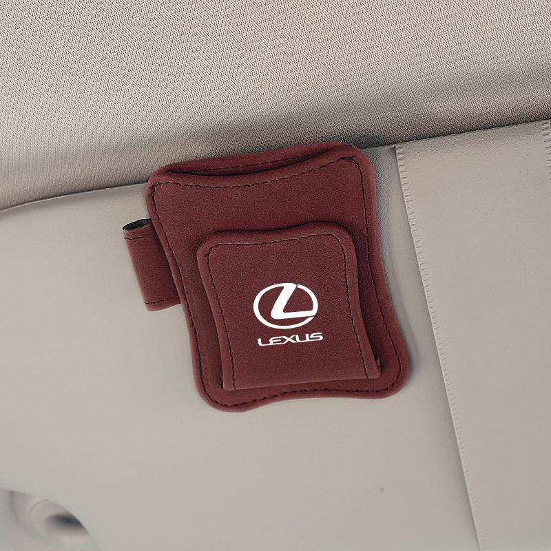 Car Sun Visor Eyeglass Clip Glasses Holder Card For Lexus RX330 IS250 Ct200h ES300h RX350 IS300h NX300h RX400h UX Accessories
