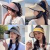 UV Protection Sunshade Hat Adjustable Sun Visor Hat New Ponytail Hat Women
