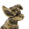 Brass Dog Figurine Vintage Puppy Model Mini Animal Metal Statue Sculpture Tea
