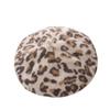 Осенне-зимняя шапка с леопардовым принтом женская шапка-берет модная теплая шляпа художника художественная универсальная шляпа-тыква