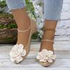 fashion Women's Shoes 2024 Fashion Buckle Strap Women's High Heels New Floral Solid Office and Career Hot Sale Pointed Toe Heels Women