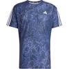 Aeroready Outdoor Casual Sports Crew Neck Short Sleeve T-Shirt Men Tops Blue IV9982