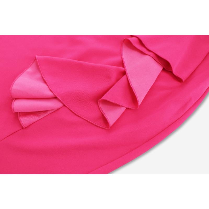 Professional Women's Slim Temperament Ruffle Split Dresses