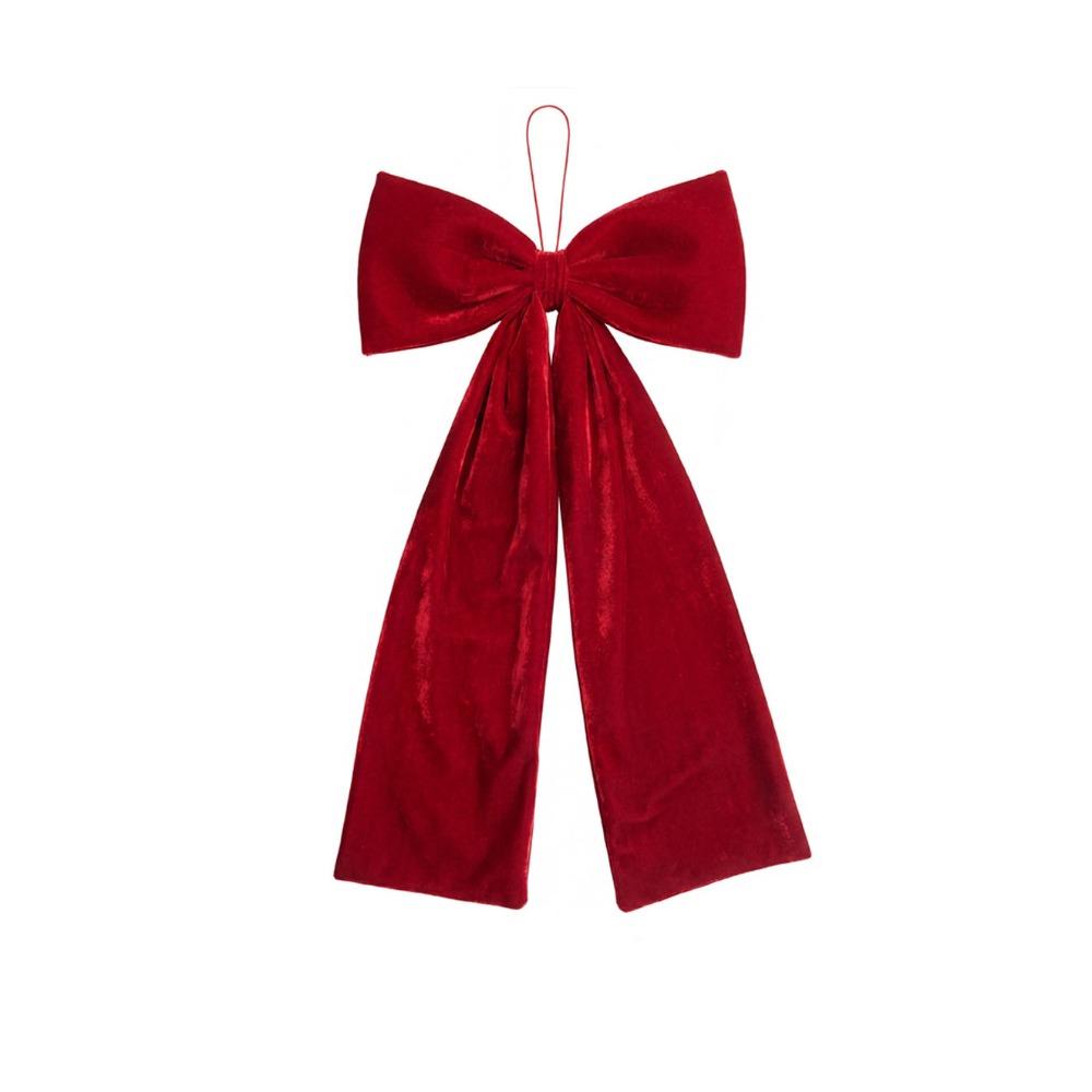 Flannelette Bowknot Pendant Large Christmas Tree Decorations New Christmas Bow Wedding Decor