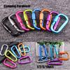 Safety Outdoor Accessories Spring Clips Camping Hiking Hooks Climbing D Carabiner Keychain Buckles