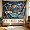 Custom Name Personalized Detective Conan Print Tapestry, Wall Art Decor, Bedroom, Dorm, Apartment, LivingRoom, Party Backdrop, Gift for Birthday