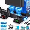 Поддержка для игровой консоли Sony PS4 Playstation Play Station PS 4 Pro Slim Вентилятор Стенд Контроллер Аксессуары для управления База Док-станция