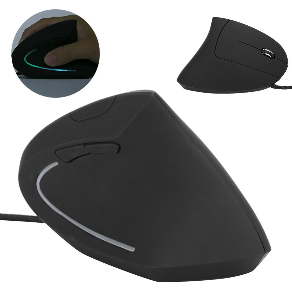 Colorful USB Wired Vertical Mouse Adjustable DPI Wired Mouse Vertical Mouse Computer Laptop