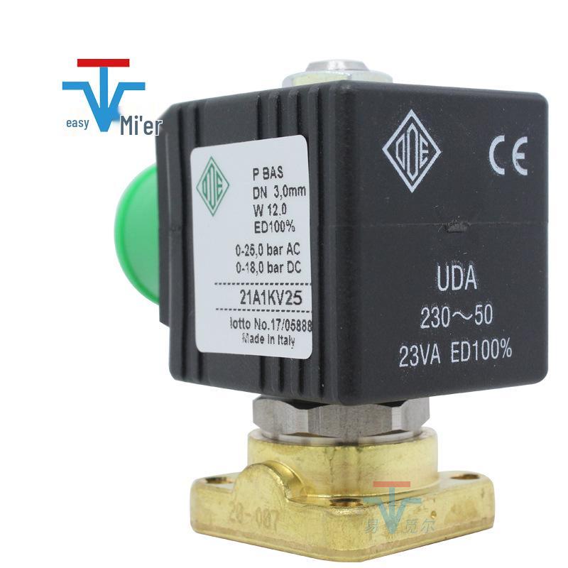 Латунный двухходовой соленоидный клапан 21A1KV25, 220В/110В, Прямого действия, Монтаж на панели