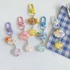 Sweet Phone Charms Cute Cartoon Luminous Cloud Star Keychain Couple Car Keyring Bag Pendant Jewelry Accessories Gifts