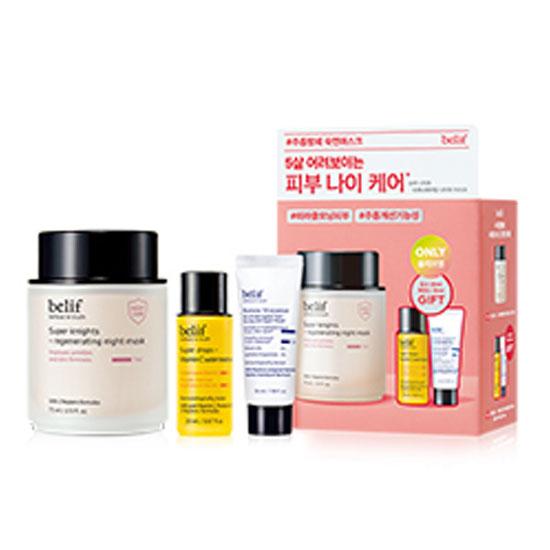 belif Ночная восстанавливающая маска Super Nights, 1 шт./75 мл, специальное предложение (+10мл Абама+35мл Эссенции)