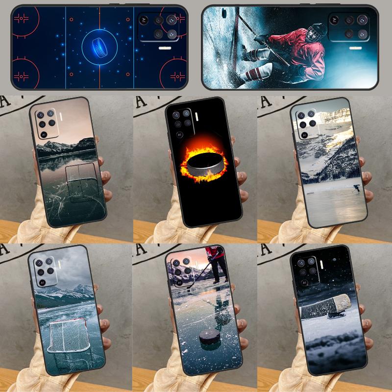 Ice Hockey Rink Phone Case For Oppo A78 A38 A58 A74 A15 A80 A60 A40 A94 A54 A98 A18 A16 A76 A96 A17 A77 A57S