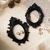 1Pcs European-Style Resin Material Black-Edged Prop Photo Frame, Diy Wall Decoration, Suitable For Shooting Props