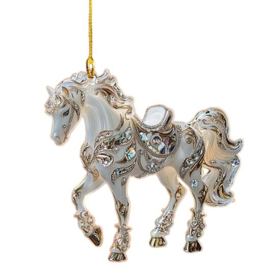 1/2/3/4/5/6/7/8/10/12/15/20/25 шт. Лошадиные украшения для рождественской елки Металлические стразы Лошадь