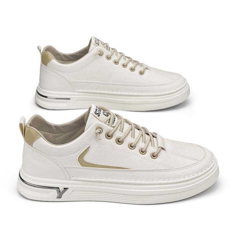 Casual Sports Shoes Men'S All-Match Wear-Resistant Men'S Shoes Fashion Skateboarding Shoes for Men Leisure Running Shoes Leather Shoes Men