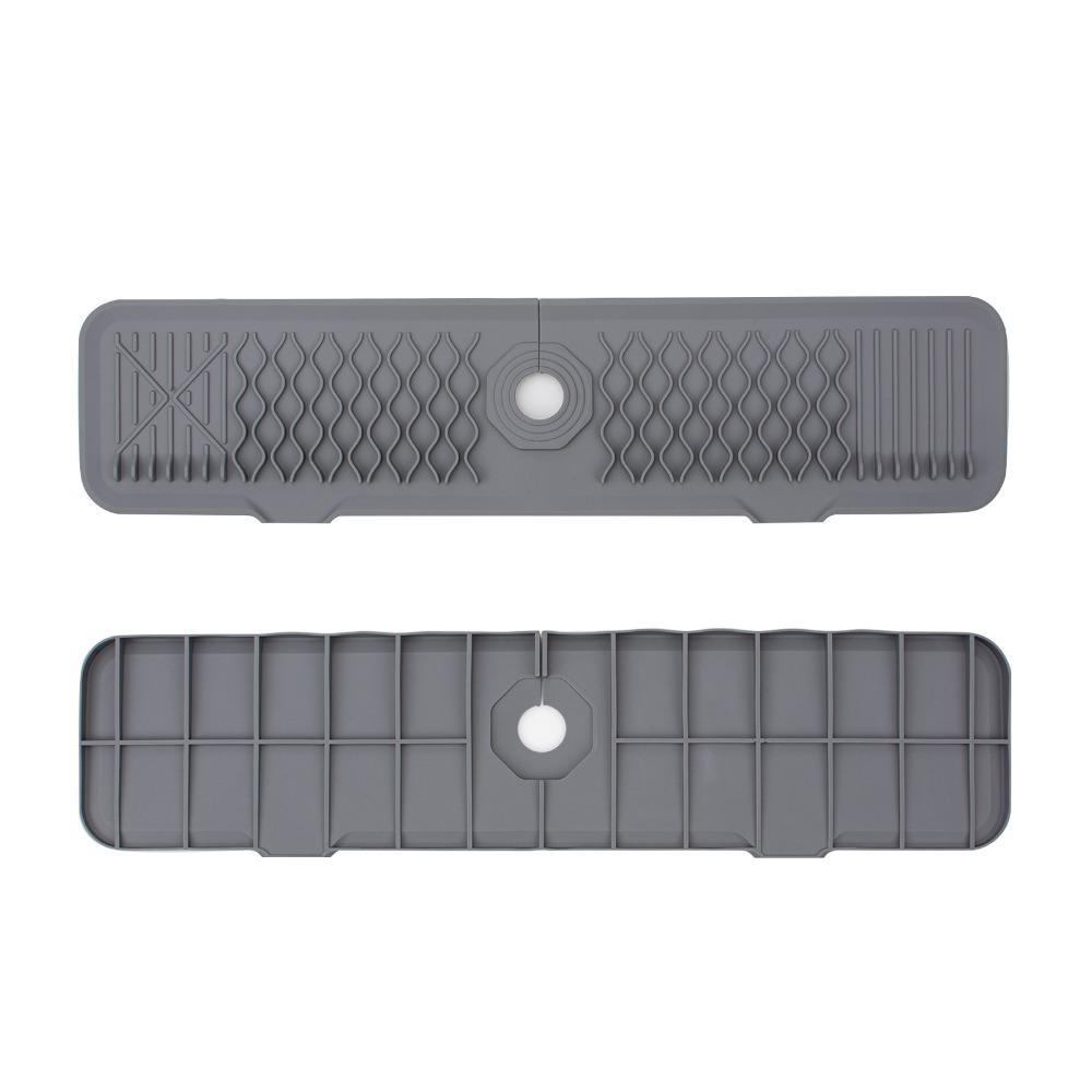 Slope Design Kitchen Sink Splash Pad Extended Sink Draining Pad Faucet Splash Guard  Washbasin