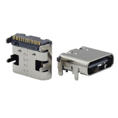 10 шт. Адаптер 16 контактов Передача данных USB 3.1 Type-C Разъем Гнездо Кабель для пайки Разъем Female