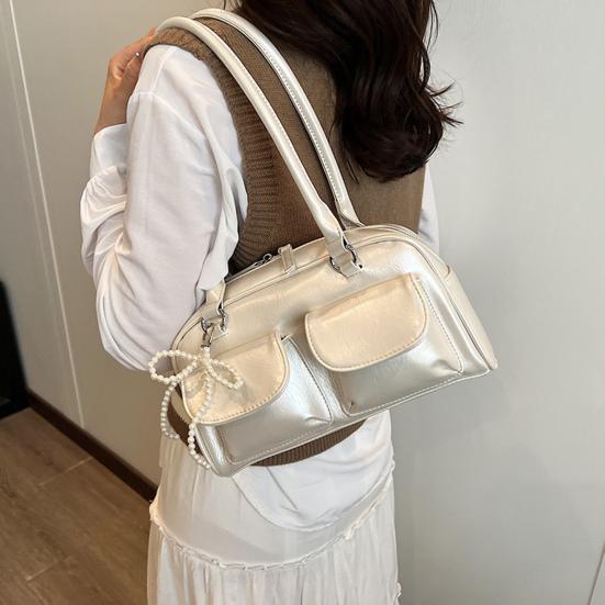 Женская сумка-хобо, сумка через плечо с верхней ручкой, из искусственной кожи, ретро-сумка, сумка через плечо для повседневного использования, поездок на работу, путешествий, свиданий