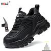 Safety Shoes Women Work Sneakers Structured Shoes Slip Resistant pneumatic-Proof Protective Shoes Work Boots Steel Toe Shoes
