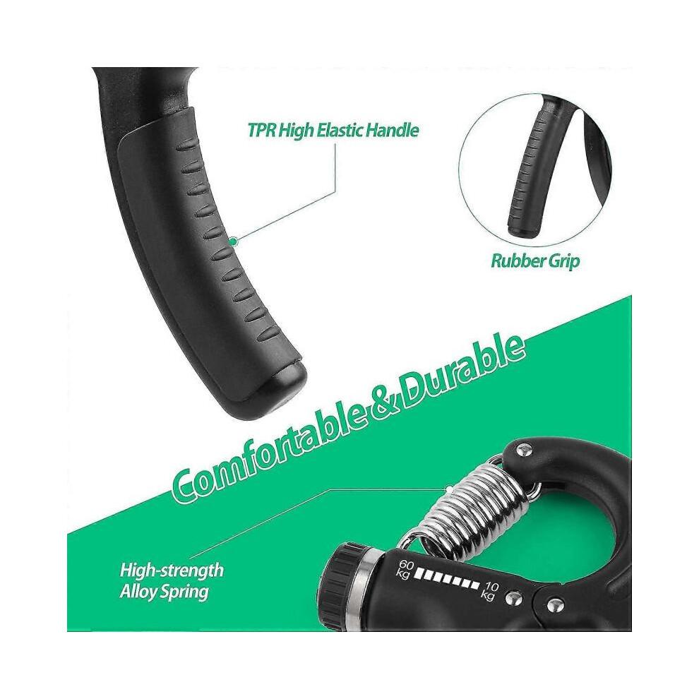 Grip Strength Trainer, Hand Grip Strengthener, Adjustable Resistance 22-132lbs (10-60kg), Non-slip less