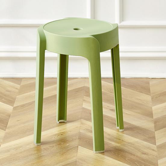 6 шт. Пластиковый табурет Штабелируемый Портативный Круглый Вставной табурет Грузоподъемность 330 фунтов Без спинки Барный стул Сиденье для дома Класса Улицы