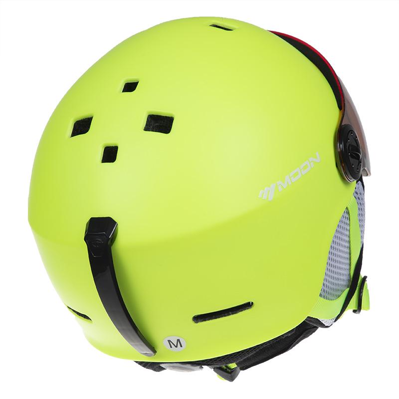 Шлем Moon Ski с очками: Защитный снежный шлем унисекс