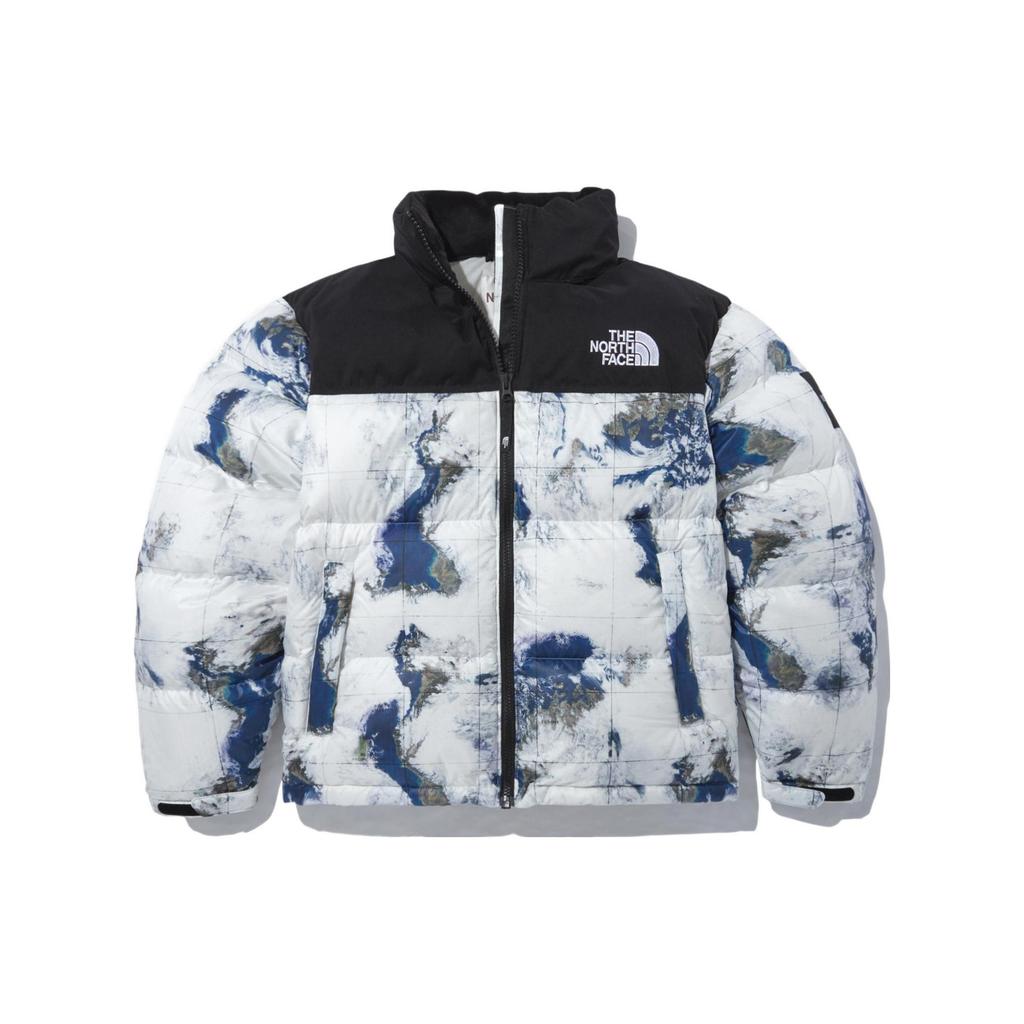 The North Face Пуховик унисекс с принтом цвета земли NJ1DN51J