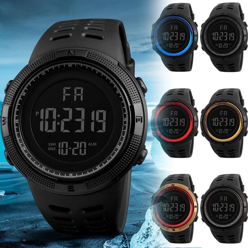 Alarm Clock Women Military Watch Outdoor Waterproof Chrono 5Bar LED Multifunction Sport Men Watches Digital High Quality Wrist Watch Reloj Unique