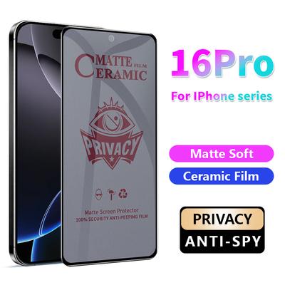 Для iPhone 16 15 14 13 12 mini 11 Pro Max X XS Max XR 8 7 6 6s Plus SE 2020 матовая гибкая керамическая защитная пленка для экрана