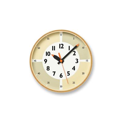 Настенные часы Funpun Clock с аналоговым бежевым BG Kids Educational Lemnos Color! YD23-09