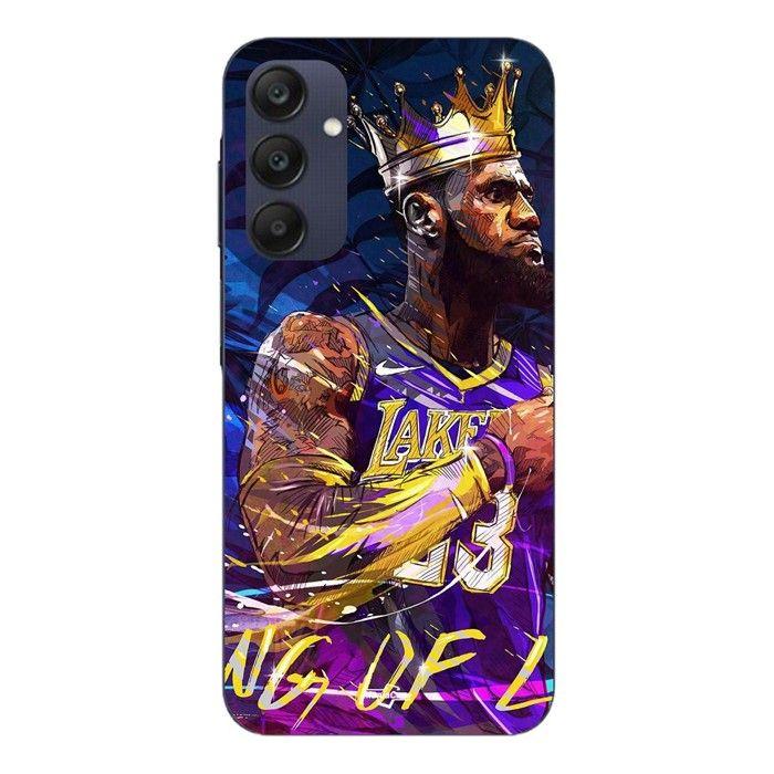 Coque - Maniacase - Samsung Galaxy A25 - Lebron James Ling Lakers - Silicone - Souple