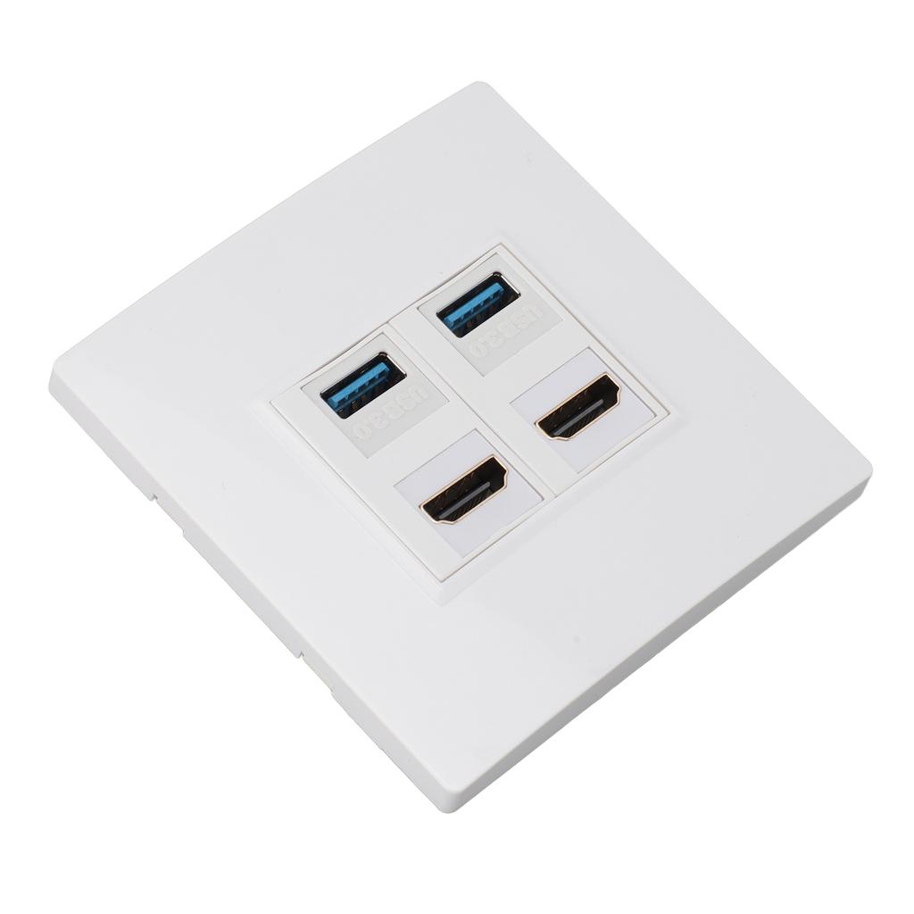 Настенная панель HD Multimedia Interface Ethernet Профессиональная Высокоскоростная USB3.0 4K 60 Гц 4 порта Настенная