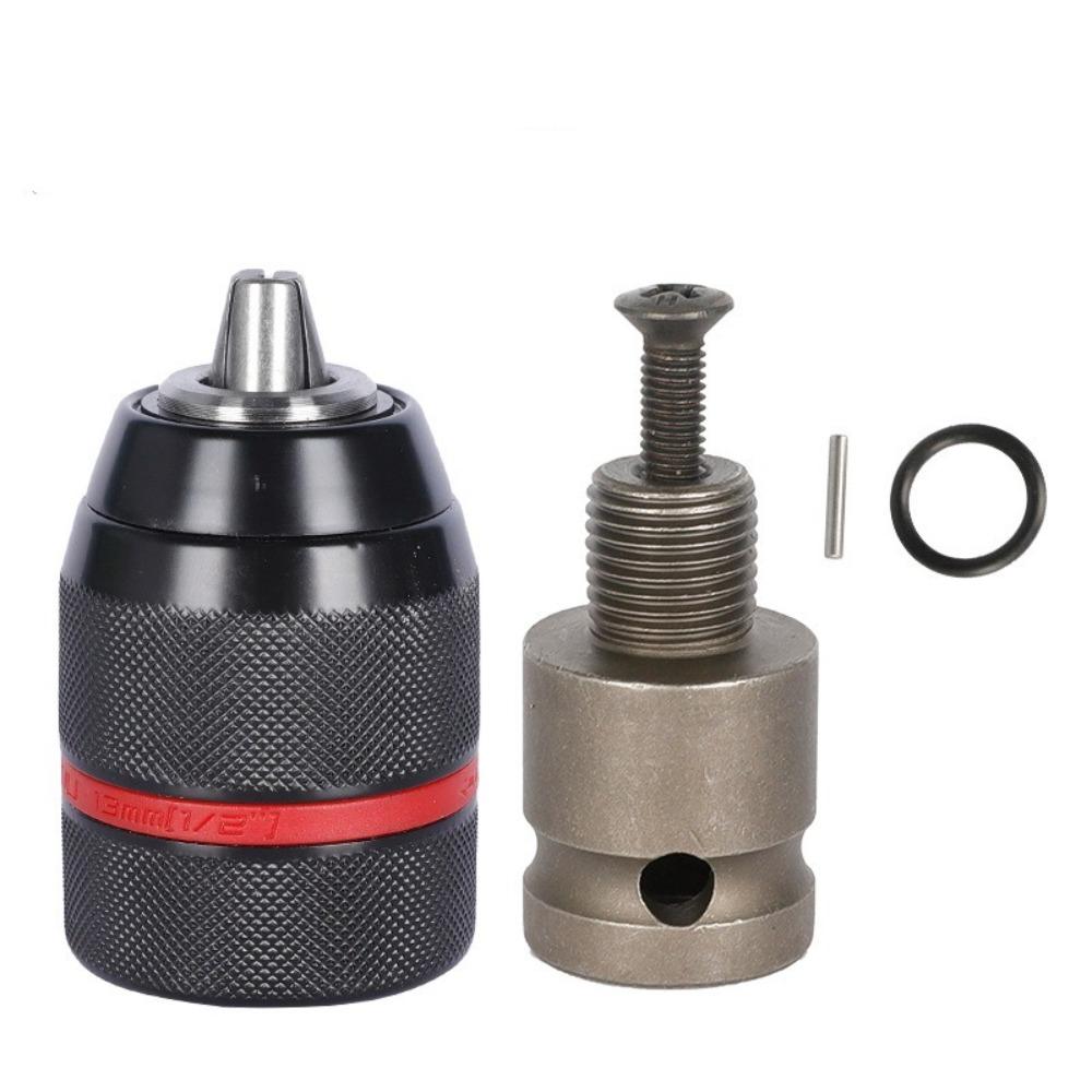 Специальный патрон для электрической дрели из цинкового сплава, ударная головка, адаптер для металлической ручной дрели, литиевая электрическая дрель