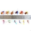 12Pcs Fly Fishing Lures Kit Random Color Topwater Baits Bass Poppers for
