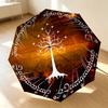 Tree Gondor 8 Ribs 3Fold Black Glue Uv Protection Umbrella Sun Protection Rainproof Compact Folding Umbrella For Travel Daily Use C923171