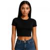 Womens/Ladies Combed Cotton Crop T-Shirt